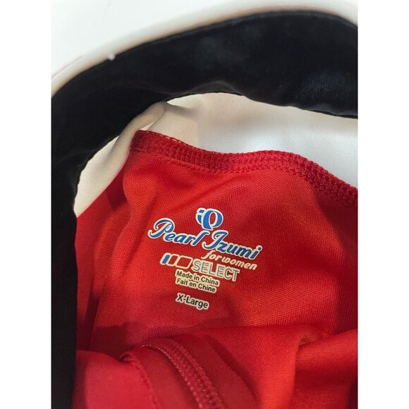 Pearl Izumi Women’s Cycling Jersey XL Red White Full Zip Short Sleeve - Picture 5 of 9